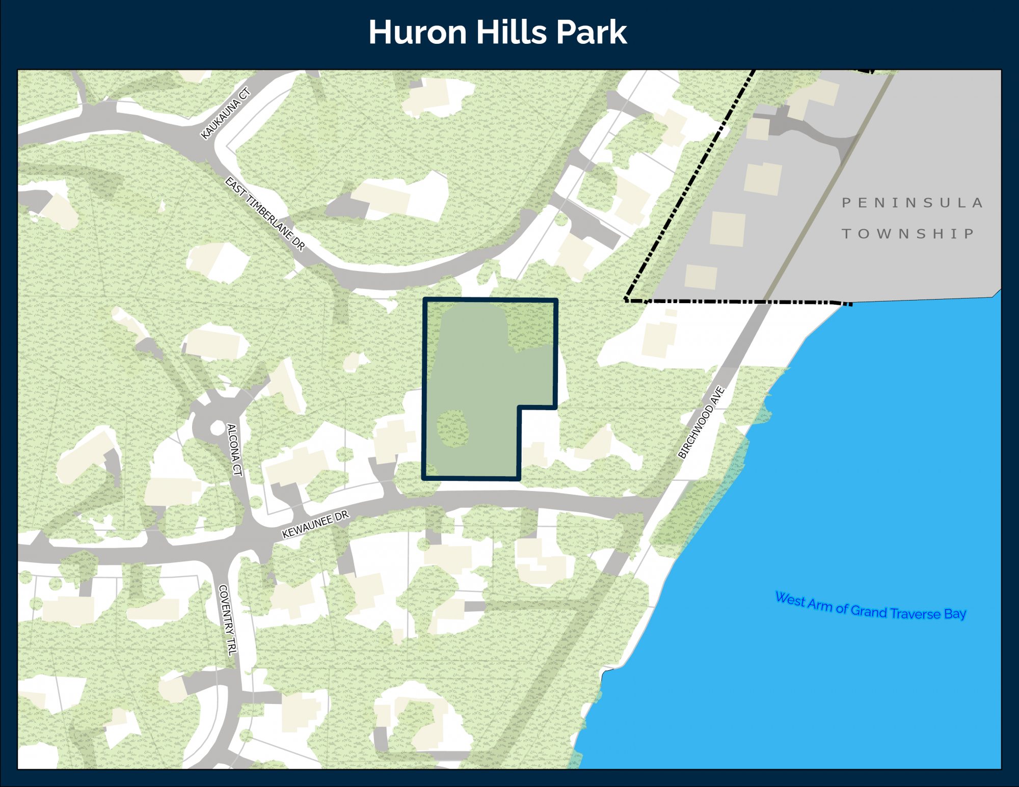 Huron Hills Park Map