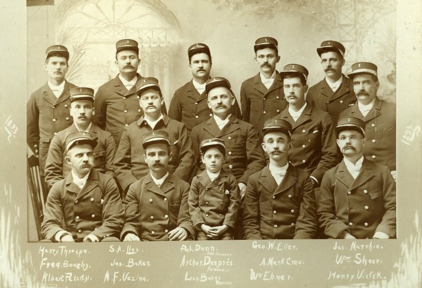 Historical photo of fire department